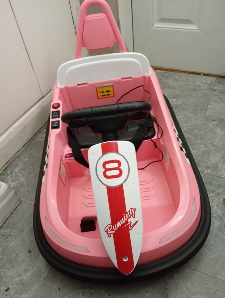 Pink Kids Electric Bumper Car – Good Condition
