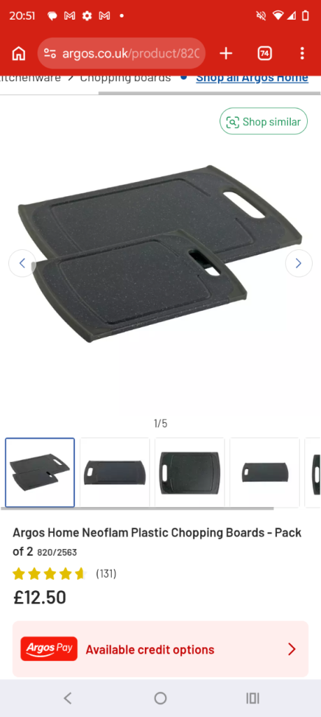 RRP £50+ New habitat 32 piece cutlery set and 2 piece chopping board 