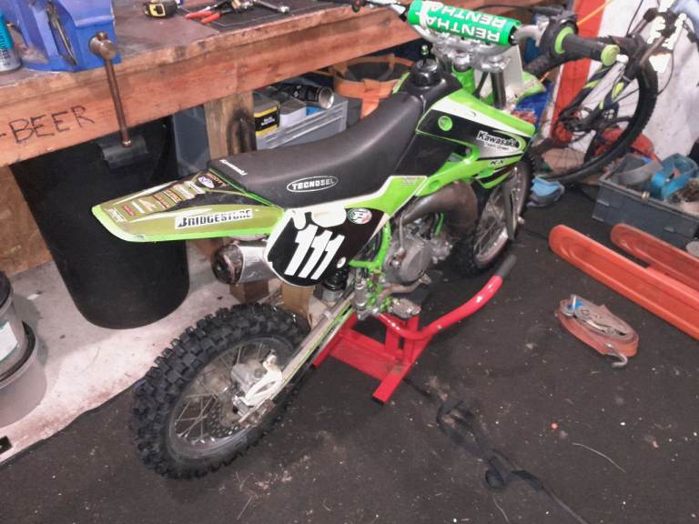 Kawasaki KX65 motocross bike