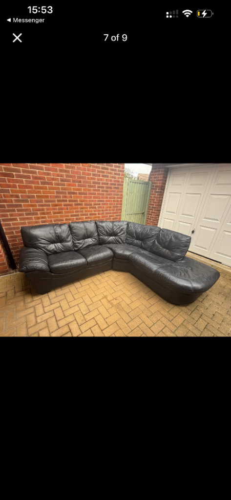 FREE L shape leather sofa