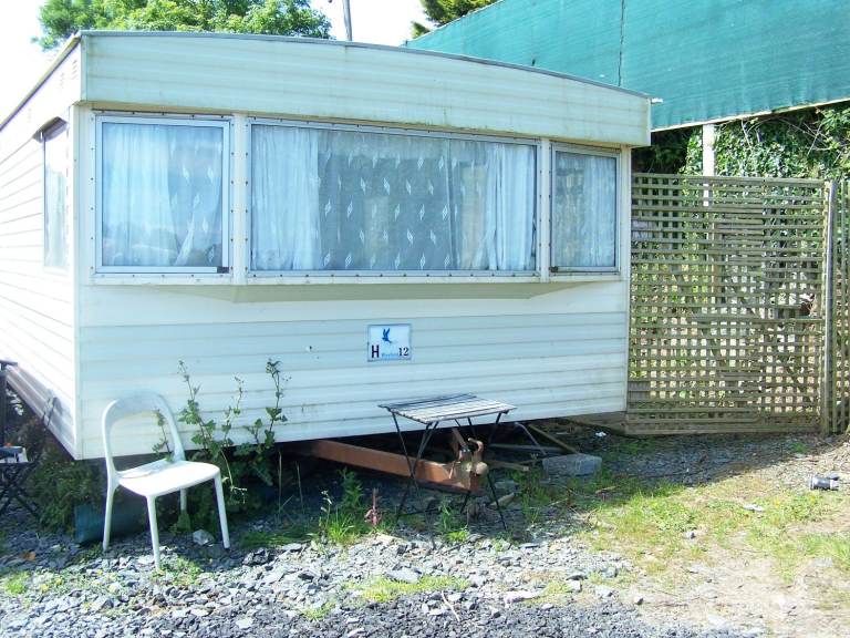 mobile home on private land.