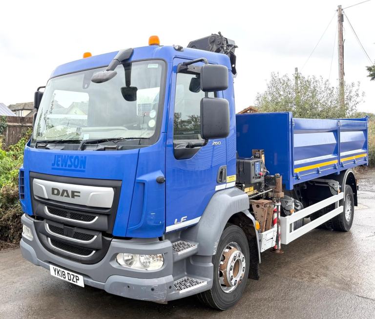 2018 DAF LF55.260 4X2 GRAB TIPPER BRAND NEW BODY 5X CHUTES 3 SEATS 16 TON EURO-6