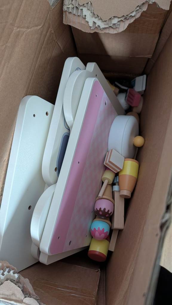 Wooden sensory role play stations busy board 