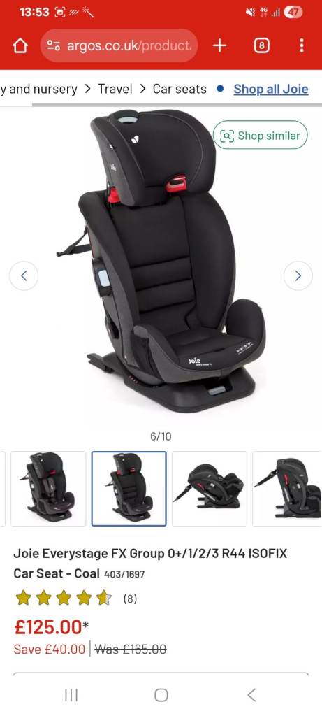 Joie every stage car seat 💺 
