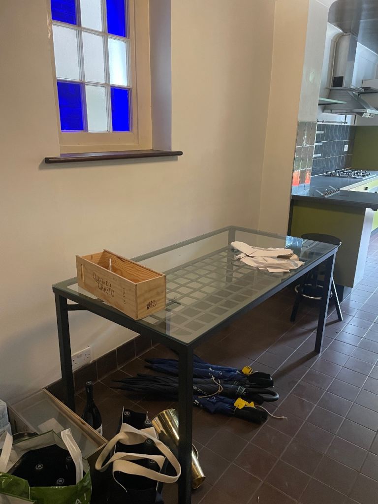 6-Seater Glass Dining Table