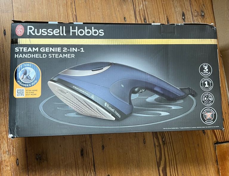Russell Hobbs Steam Genie 2-in-1 Handheld Steamer – NEW