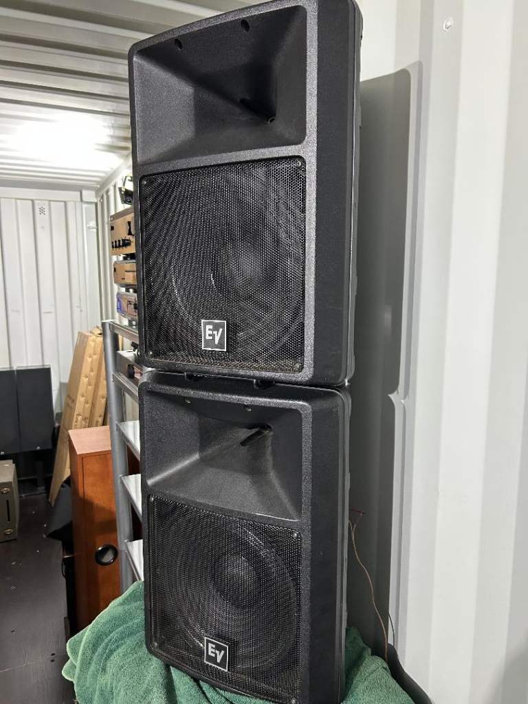 Pair Electro Voioce EV SX100 PA speakers 12 inch DJ Disco / Band (with covers)