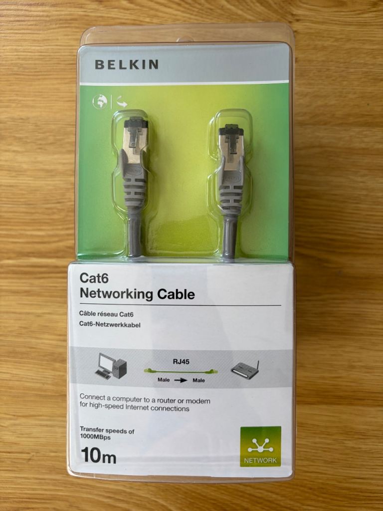Belkin Cat6 Networking Cable 10m - NEW