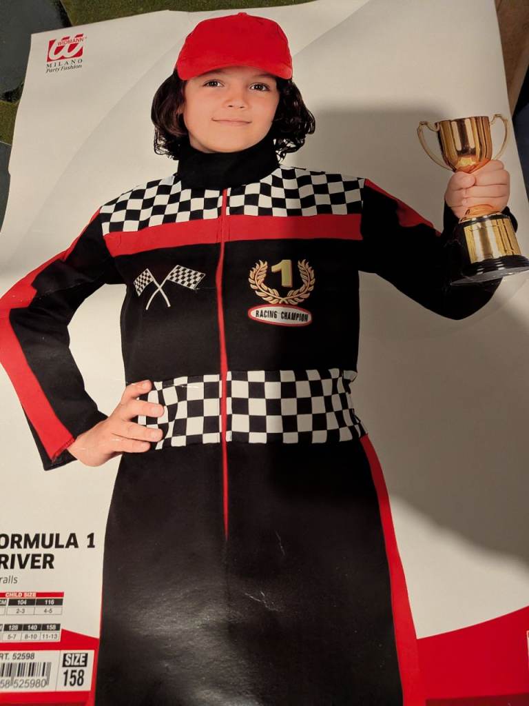 Formula One Costume with Helmet