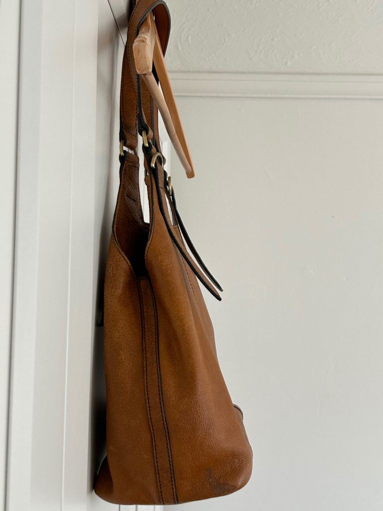 M&S Tan Leather Handbag