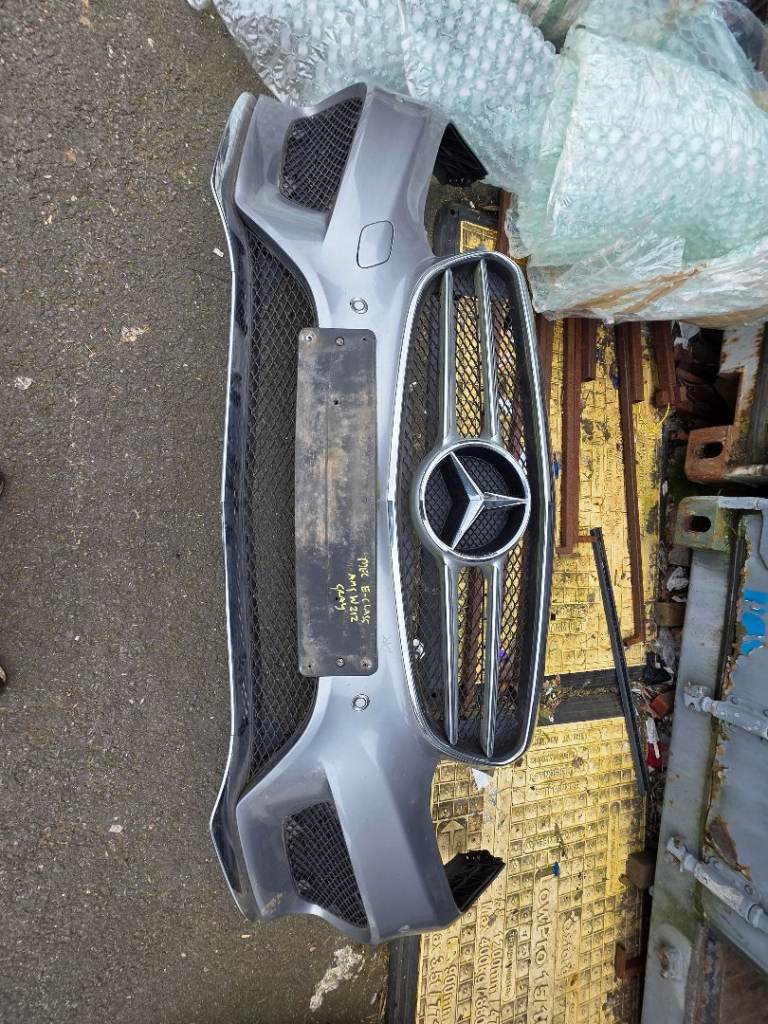 MERCEDES E CLASS W212 BUMPER Silver AMG FACELIFT FRONT sensor COMPLETE Breaking Parts