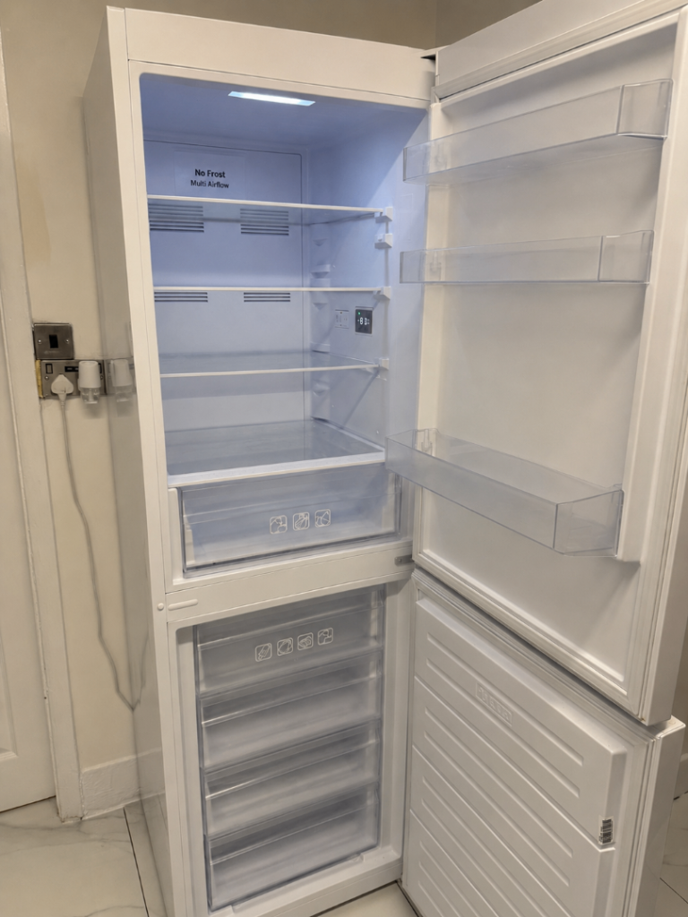 Hoover white fridge freezer 