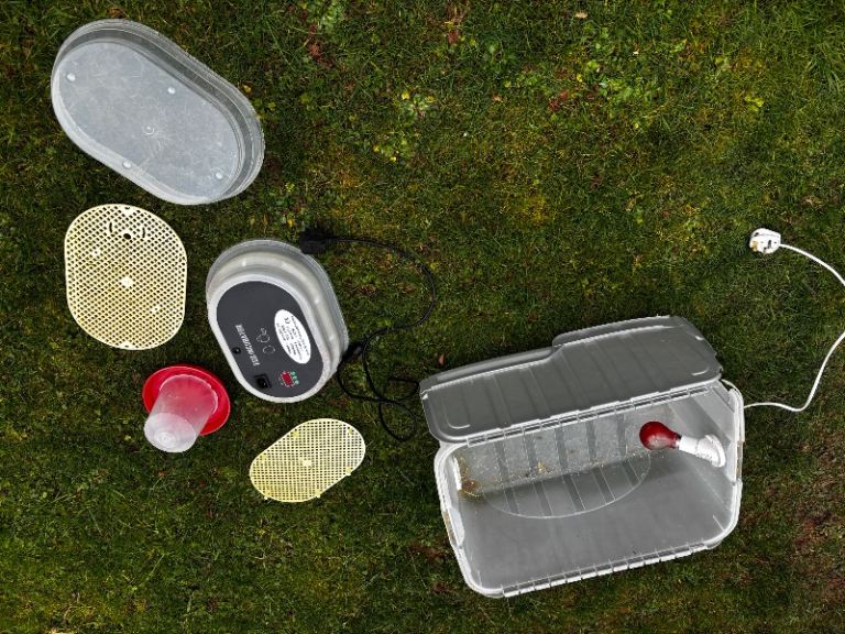 Egg incubator for chick hatching 