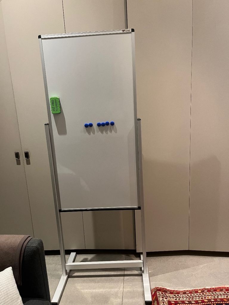 White board magnetic double-sided