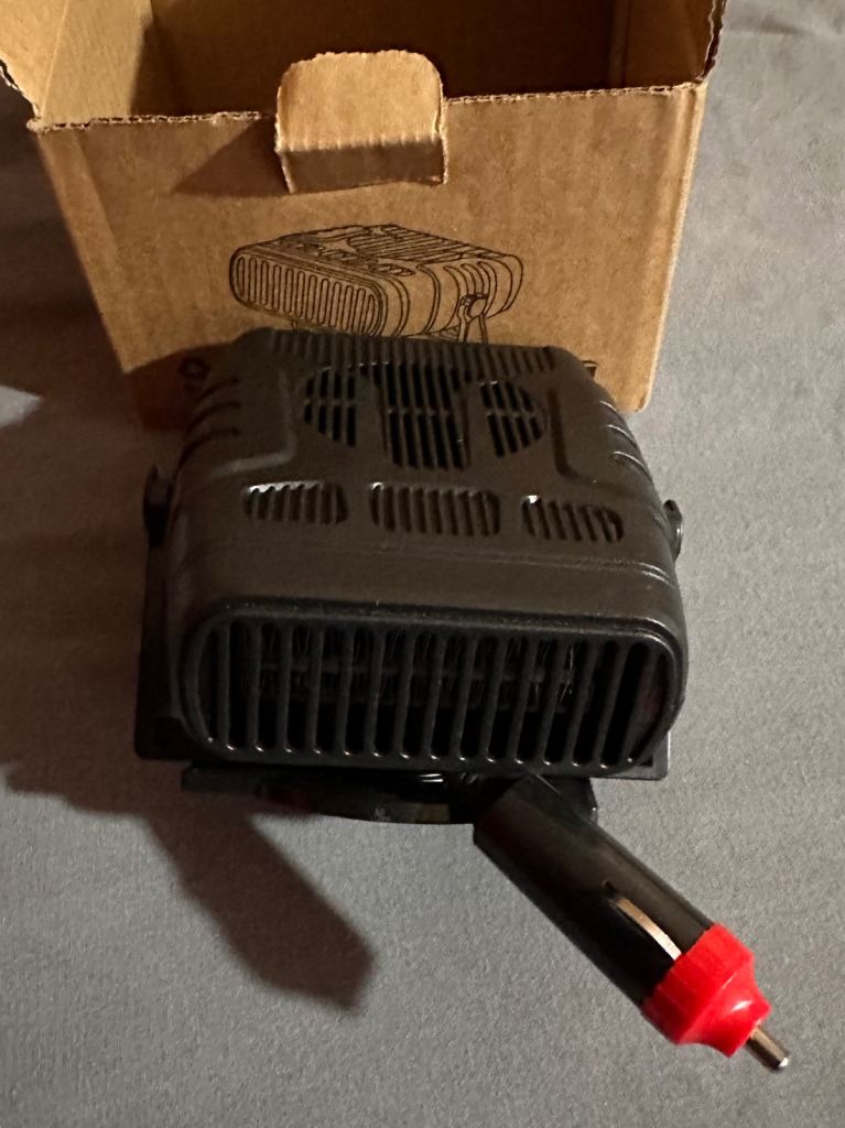 Car fan heater
