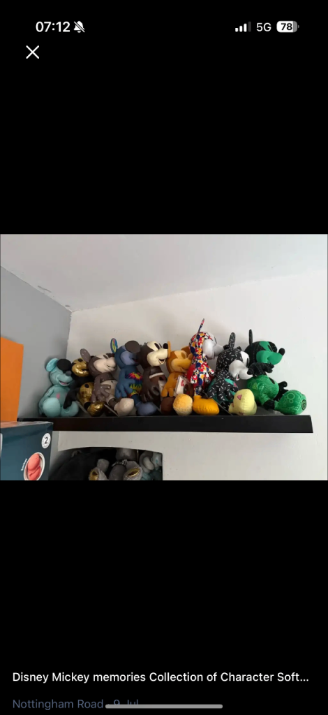 Disney Mickey Memories Collection Soft Toys – new with tags £25 each 
