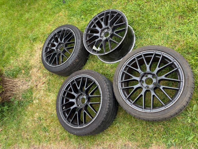 19” staggered 5x120 bbs 3dsm style alloy wheels vw t4 bmw