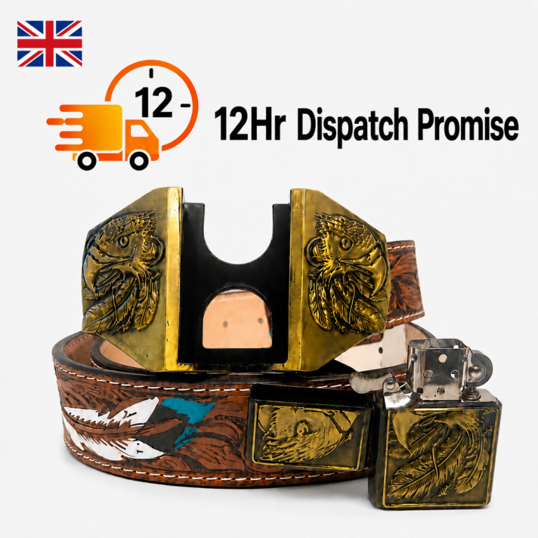New Removable Lighter Belt 115cm Eagle PU Leather Adjustable Men’s Cowboy Gift Brown Black Buckle