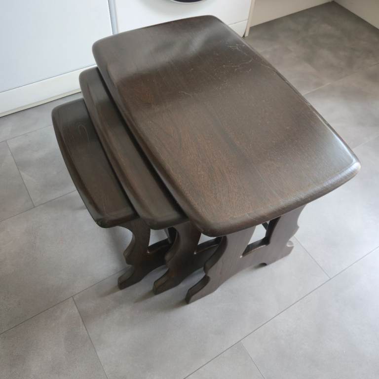 Ercol nest of 3 tables