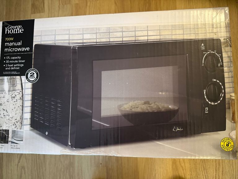 George Home 700W Manual Microwave - Brand New, Boxed