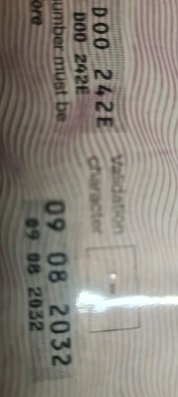  Cherished Number Private Personal plate D00242E