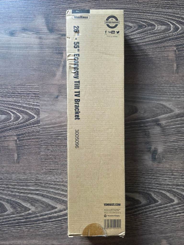 VonHaus 26-55" Economy Tilt TV Bracket - New in Box