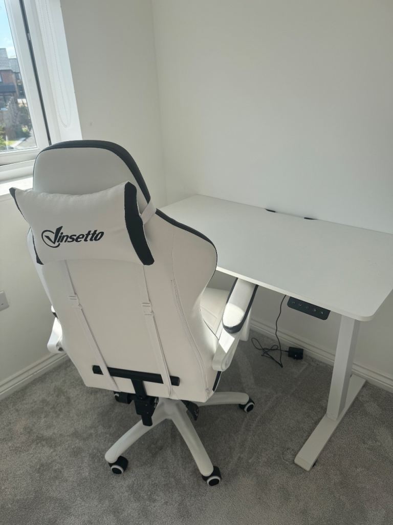 Vinsetto Gaming Chair & Adjustable Standing Desk – As Good As New
