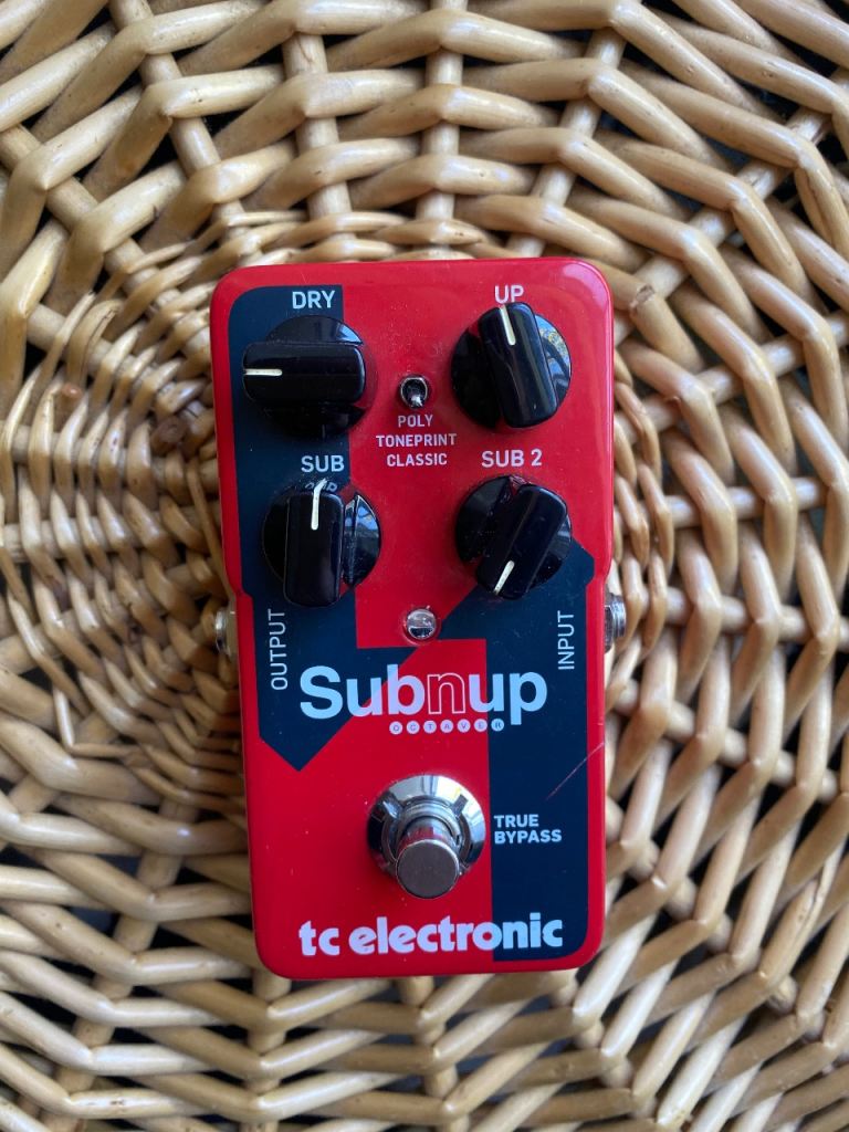 TC Electronic Sub 'N' Up Octaver Pedal – Red, Good Condition