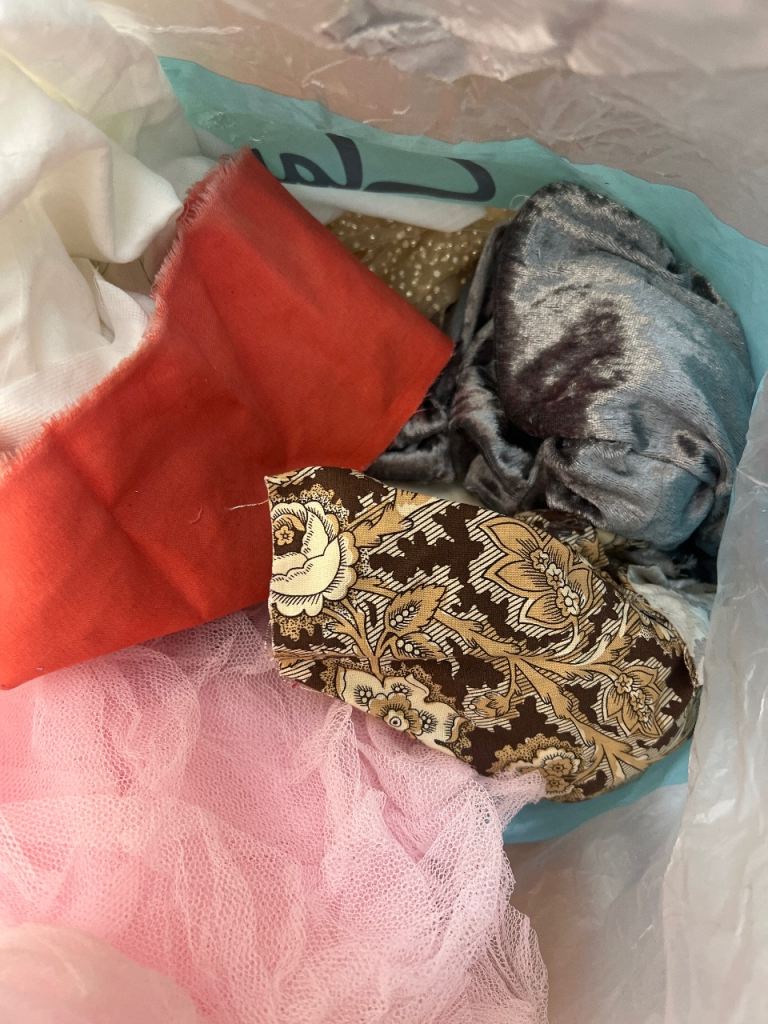 Fabric Scraps and Remnants – Multicoloured, Good Condition