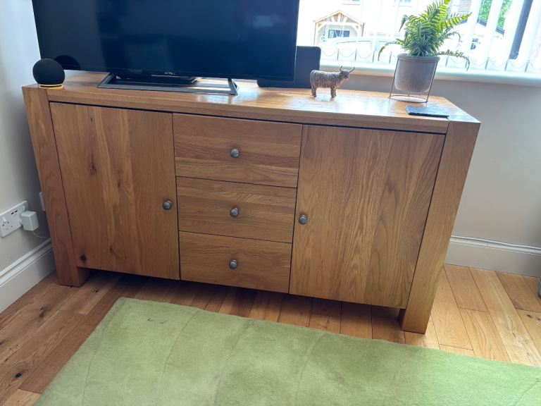 Solid oak sideboard