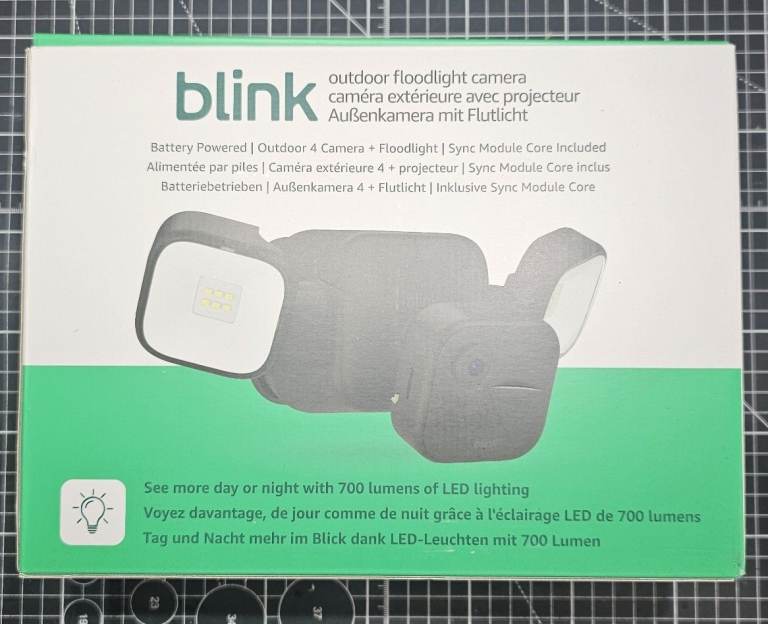 Blink Outdoor Floodlight Camera - New, Battery Powered