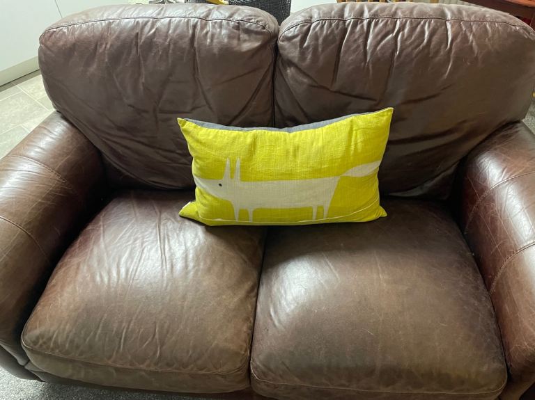 Italian leather sofa 