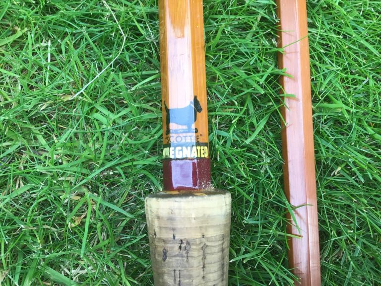 Vintage Sharpes 14ft Scottie Impregnateted Cane Rod