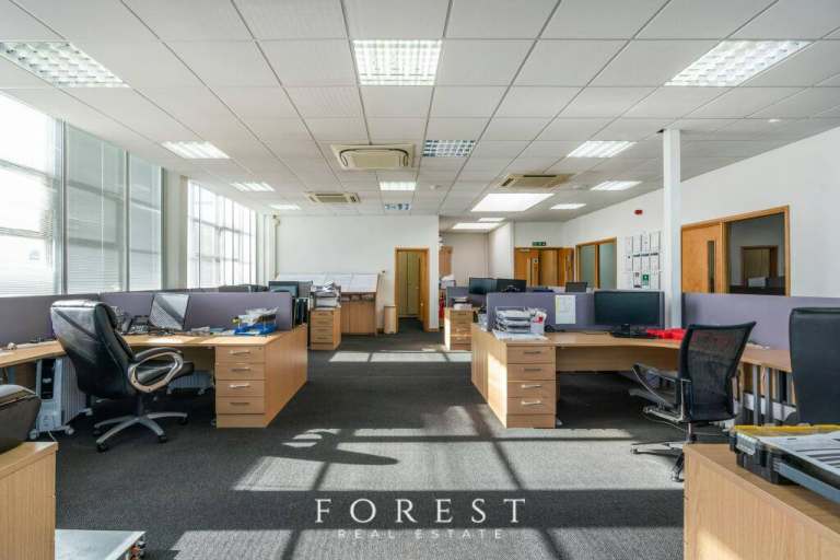 3,497sq feet 1st floor Modern Office Space AC units, furnished option, just off A40