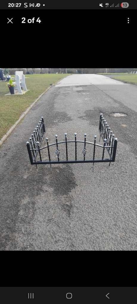 Wrought Iron grave fence