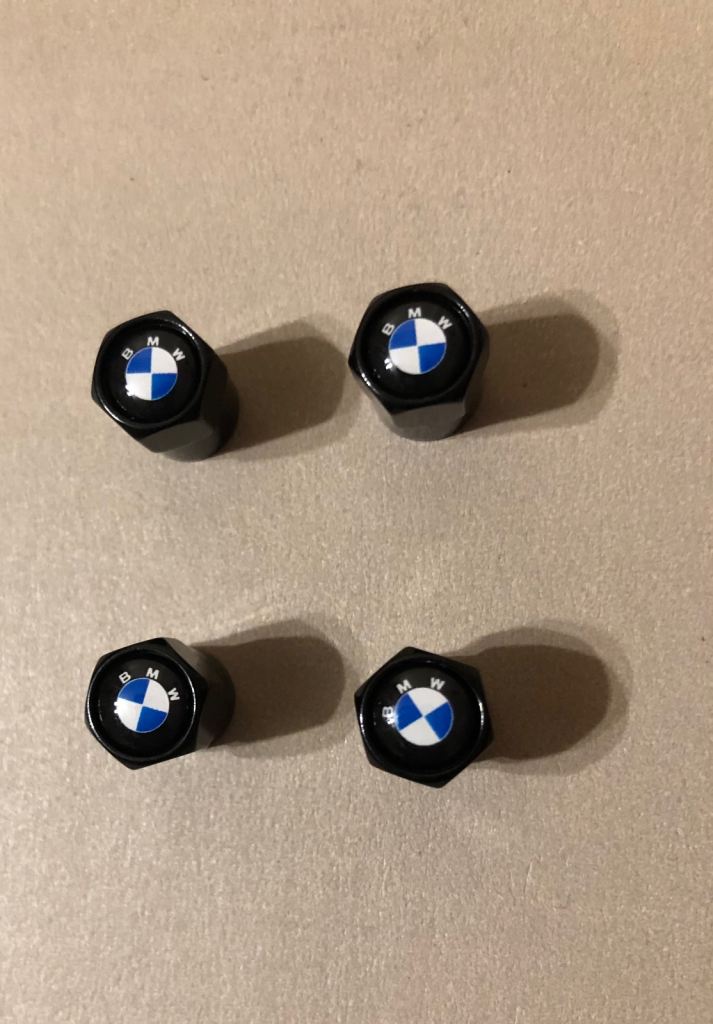 Brand New Bmw Alloy Wheel Tyre Valve Caps BMW logo design 