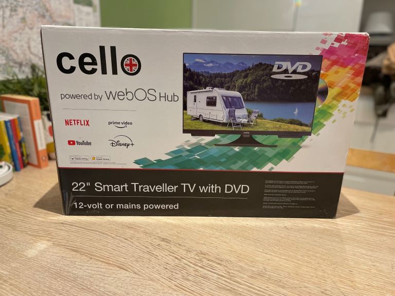 “22 SMART TV, WITH DVD 12v or mains.