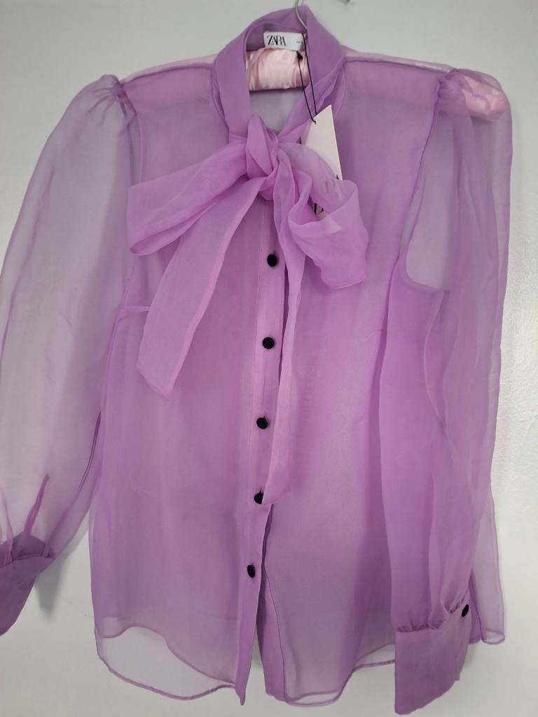 Zara  pussy cat bow blouse.