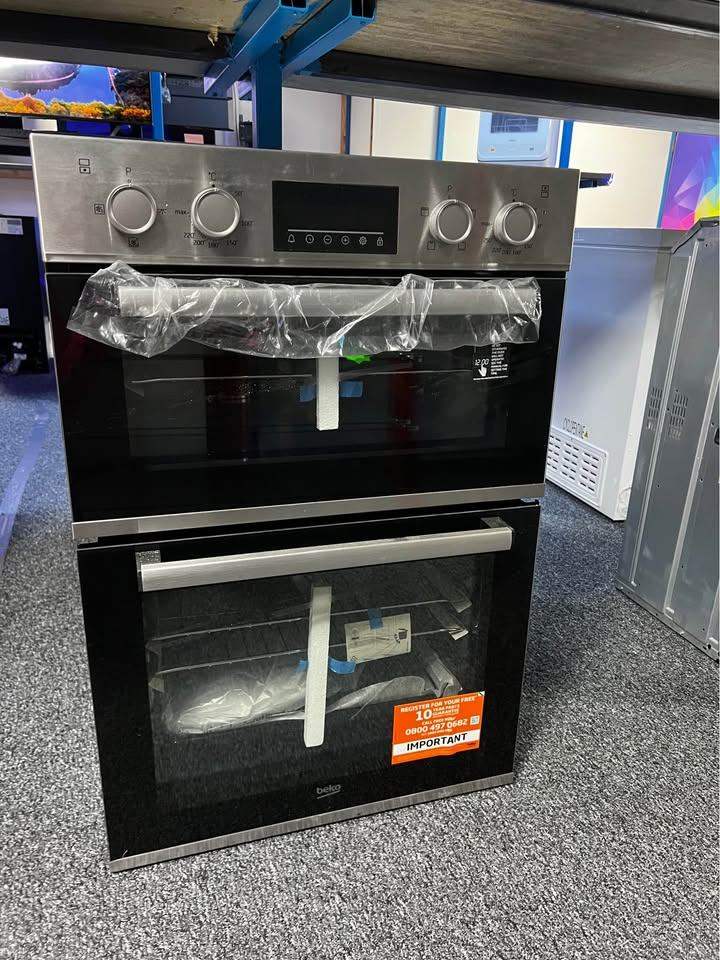 Beko BBADF22300X Built In Double Electric Oven - Stainless Steel