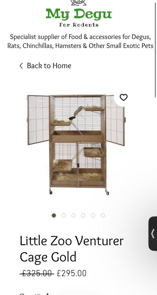 Little zoo venturer cage