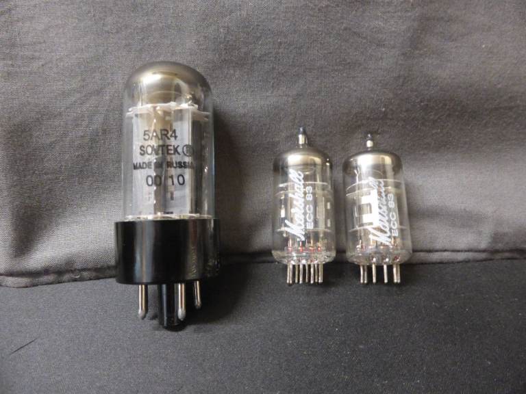 image for  Sovtek 5AR4/GZ34 Rectifier Amplifier Valve & 2 x Matched Marshall ECC83 Valves VGC