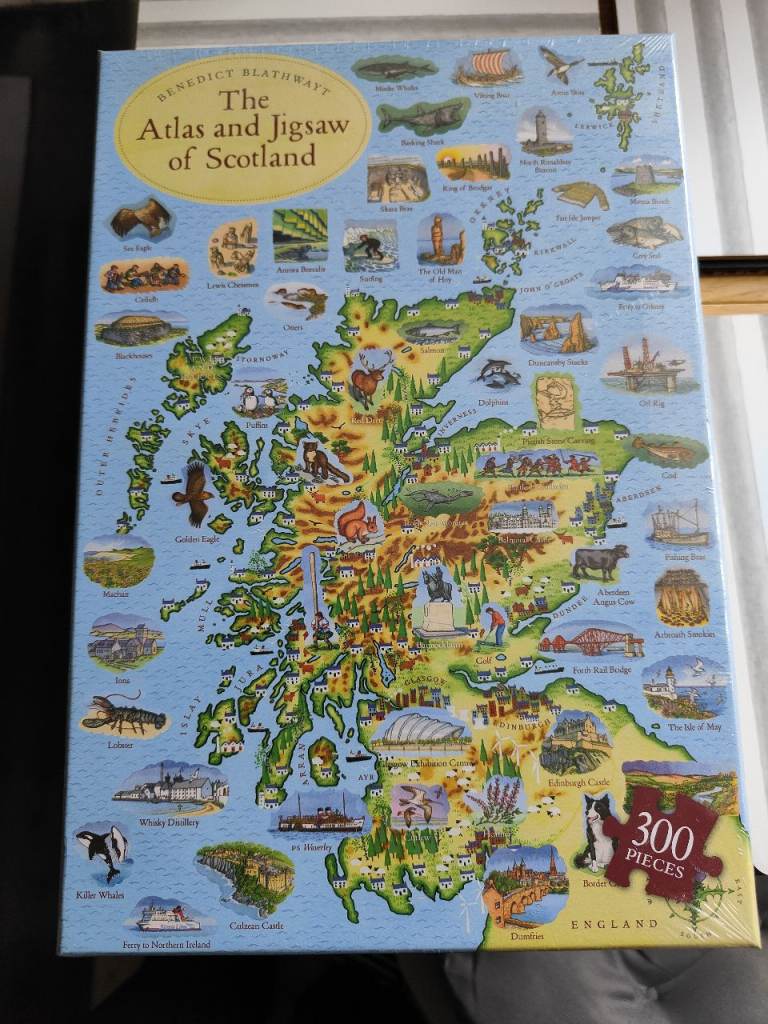 Scotland Map 300 piece jigsaw puzzle 