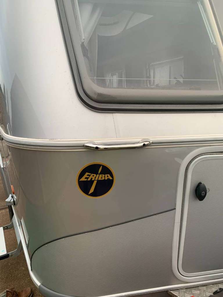 Sticker badge ERIBA suitable f. Puck PAN HYMER HYMER-MOBIL Touring Troll Triton
