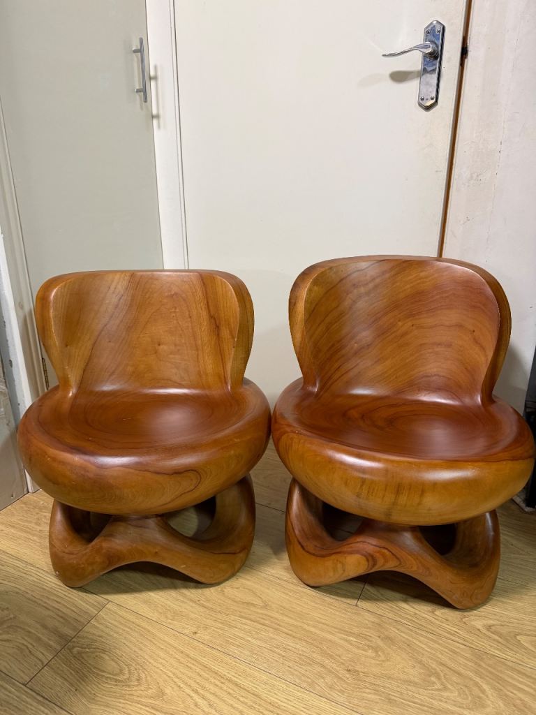 Camphor Wood Solid Wood Chair X2