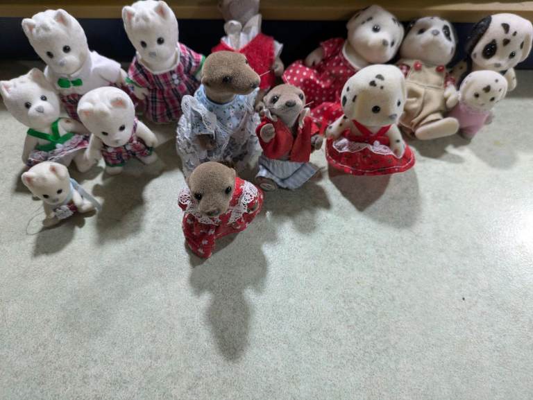 Sylvanian Families,Canal boat,and Car.