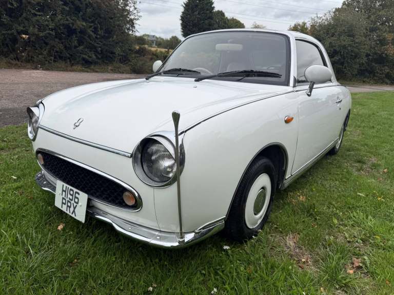 91H NISSAN FIGARO 1.0 AUTO WHITE LOW 85K MOT 09/27 CAMBELTED LEATHER PX SWAPS
