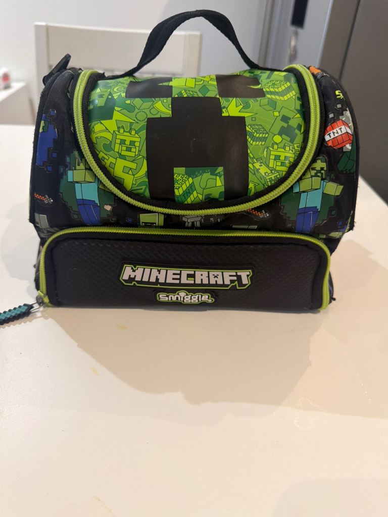 Smiggle Minecraft Lunch Box Bag - As Good As New
