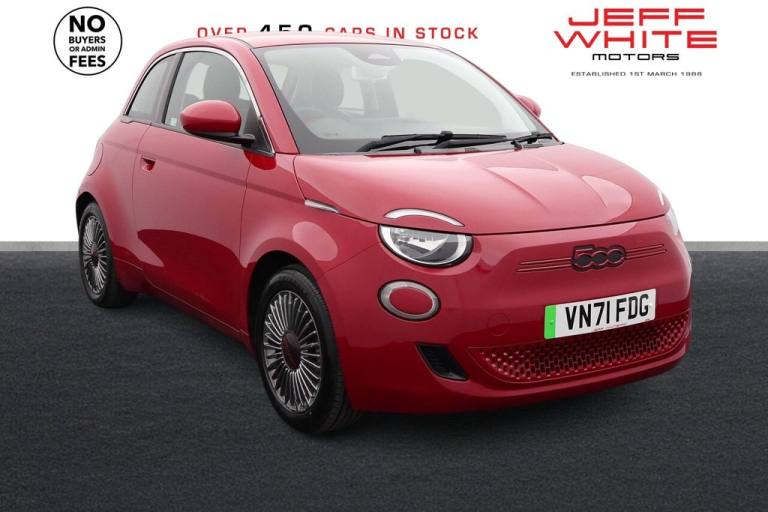 2021 Fiat 500e 42kWh RED 3dr Auto (CRUISE, BLUETOOTH) Hatchback ELECTRIC Automatic