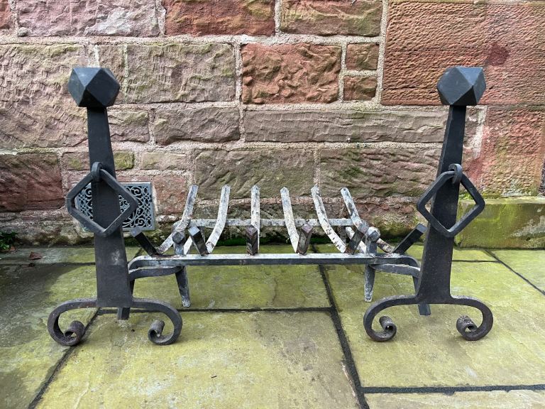 Large cast iron fire grate
