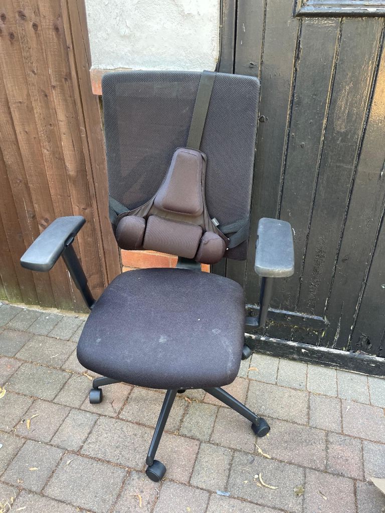 Free Black Office Chair with Lumbar Support – Good Condition